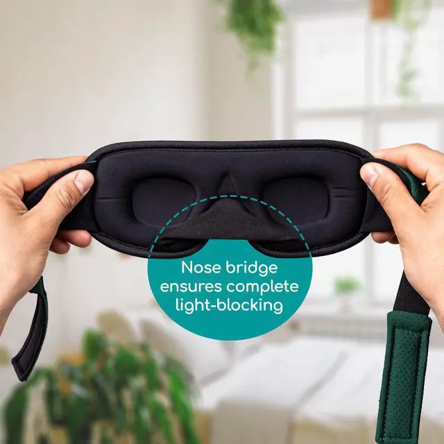 Alt view image 4 of 7 - Sleep Mask Cotton Eye Mask with 3D Memory Foam for Sleeping