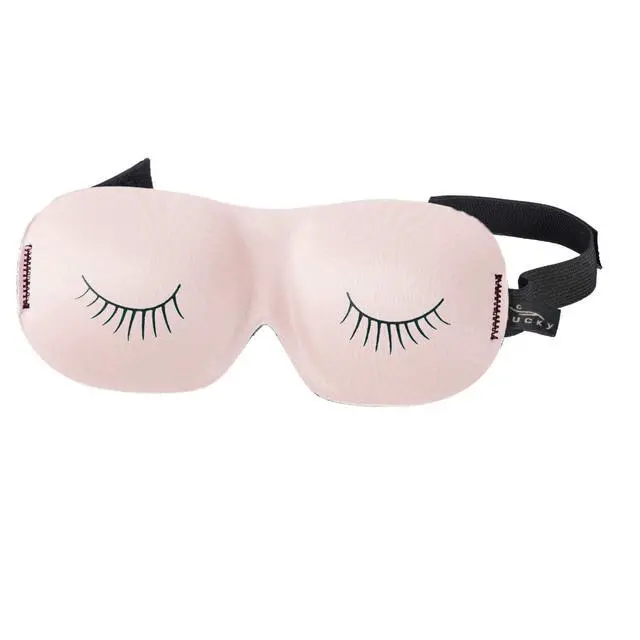 Main image of Ultralight Comfortable Contoured Travel and Sleep Eye Mask, Strawberry Eyelash, One Size
