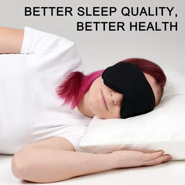 Alt view image 7 of 7 - 100% Tencel Sleep Eye Mask - Black - Superior to Cotton - Light Blocking Travel Blindfold for Men & Women - Ultra-Soft & Comfortable with Adjustable Strap for Restful Sleep