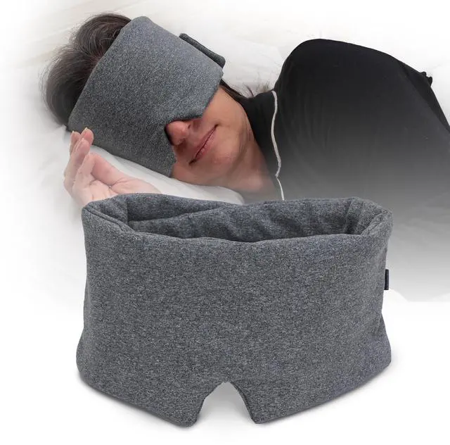Main image of Sleep Mask for Men Women, 100% Light Blocking, Comfortable Adjustable for All Head Sizes, Breathable Eye Mask, Ideal Blackout Sleep Mask for Side Sleepers, Travel, Airplane, Nap, Shift Work