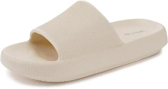 Main image of Women's Slides Cushioned 7.5-8.5 Thick Slippers Home Wear Beige