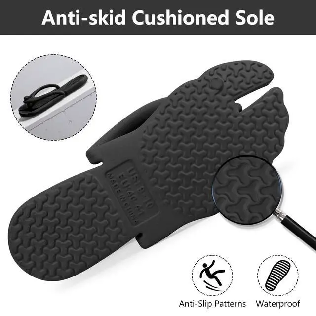 Alt view image 4 of 7 - Flip Flops for Women Men Travel Slippers Shower Shoes Foldable Bathroom Camp Beach Sandals Lightweight Non-Slip Quick Dry