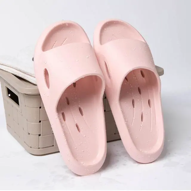 Alt view image 4 of 7 - Shower Shoes Quick-Dry Non-Slip Bathroom Slippers for Men & Women,Quick-Dry Non-Slip, Home Slides Dorms, Gym, Pool, Spa, Camping, Beach Pink Size 250mm
