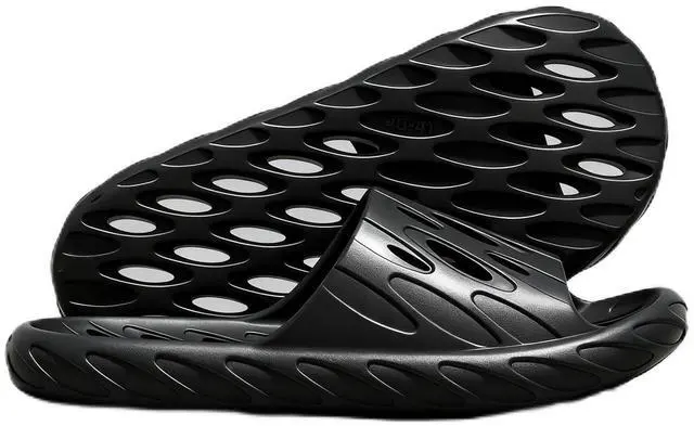 Main image of Mens Shower Shoes, Men's Slides Quick Dry Slipper for Indoor Home Bedroom Pool Spa College Dorm Guest Black