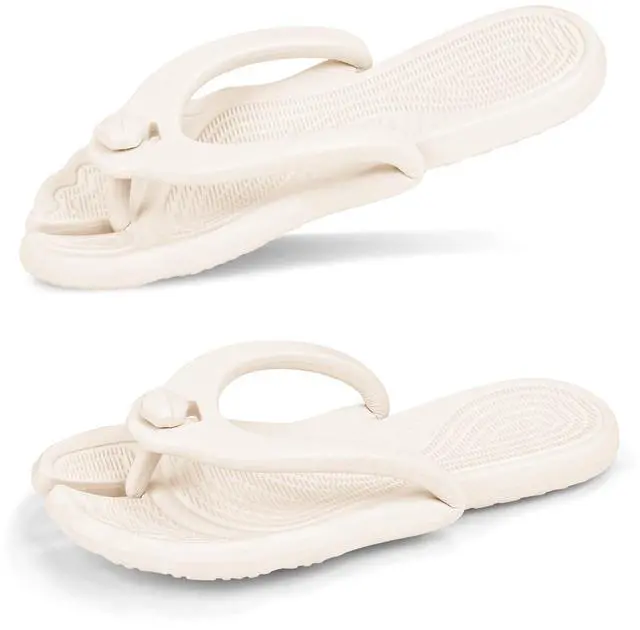 Main image of Waterproof Foldable Flip Flops for Women Men Lightweight Non-Slip Shower & Travel Slippers, Beach Sandals for Pool and Camp