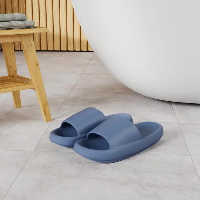 Alt view image 4 of 7 - Slides for Women Men Pillow Slippers Non-Slip Soft Cloud Sandals