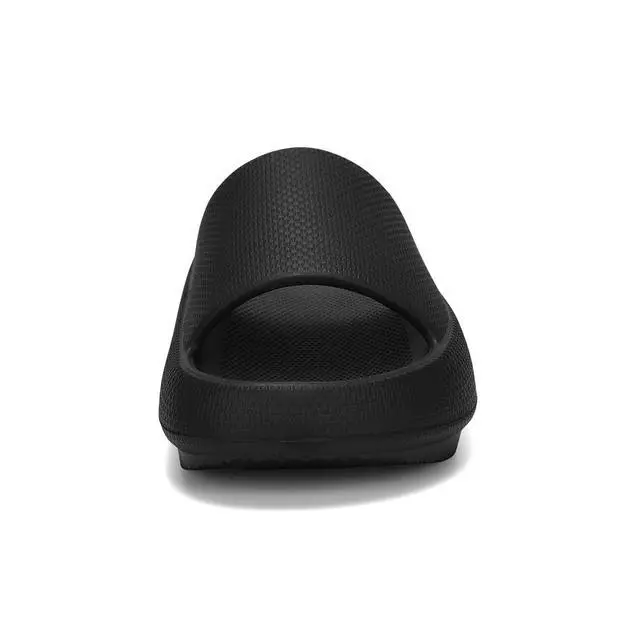 Alt view image 4 of 7 - Slides for Women and Men Sandals Pillow Slippers Shower Shoes Cushioned Cloud Slides,Black,9 Women/7 Men