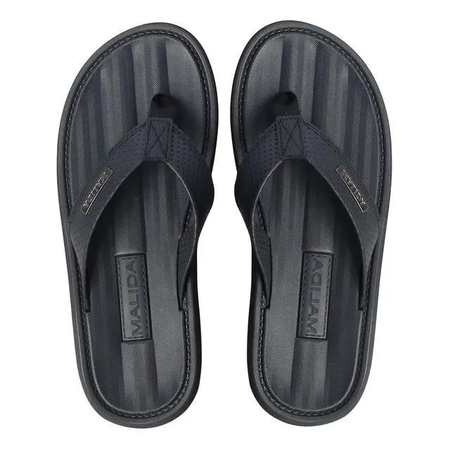 Main image of Mens Flip Flops Non-Slip Bathroom Shower Shoes Waterproof Cushion foam Indoor and Outdoor Thong Sandals,Black US 12