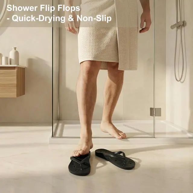 Alt view image 2 of 7 - Shower Shoes Men & Women Flip Flops Arch Support Slippers