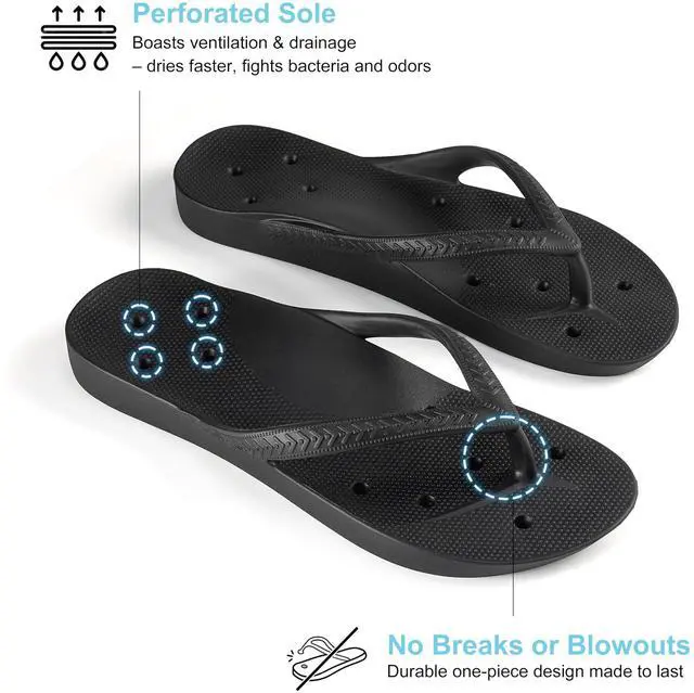 Alt view image 5 of 7 - Shower Shoes Men & Women Flip Flops Arch Support Slippers