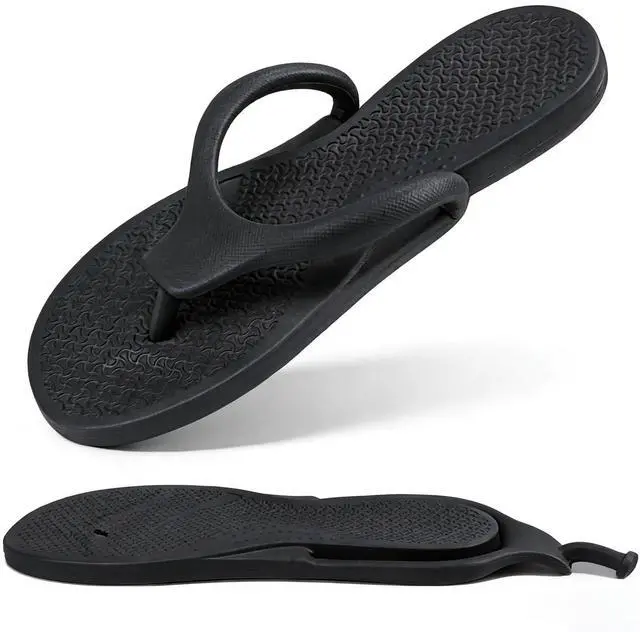 Main image of Flip Flops for Women Men Lightweight Shower Shoes Foldable Travel Slippers Non-Slip Quick-Dry Bathroom Summer Beach Thong Sandals