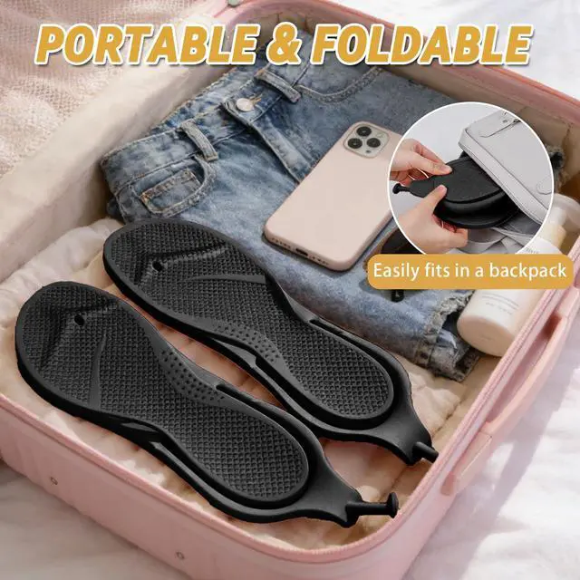 Alt view image 4 of 5 - Flip Flops for Women Men Lightweight Shower Shoes Foldable Travel Slippers Non-Slip Quick-Dry Bathroom Summer Beach Thong Sandals