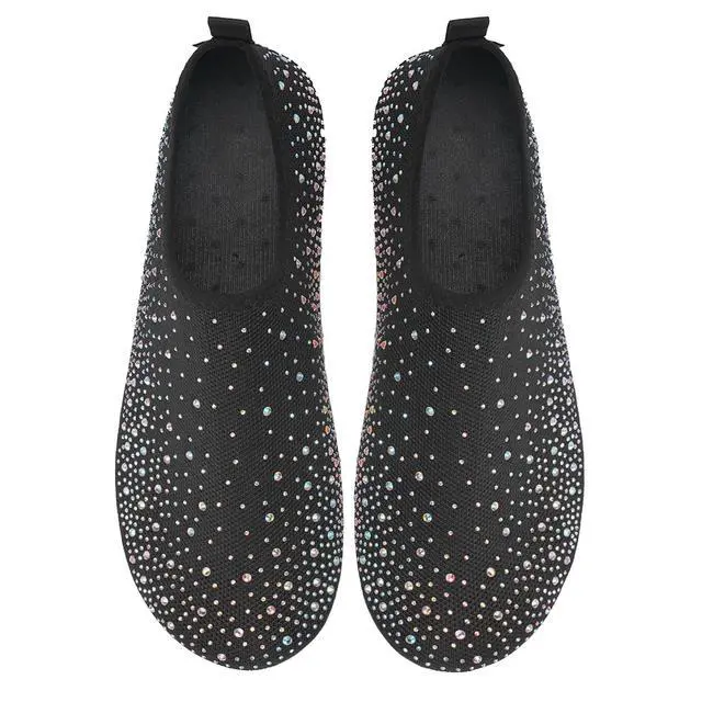 Alt view image 5 of 5 - Womens Barefoot Water Shoes Travel House Slippers for Indoor and Outdoor Aqua Socks for Beach Swim Surf Yoga Dancing Camping Must Haves (Diamond/Colorful, 38/39)