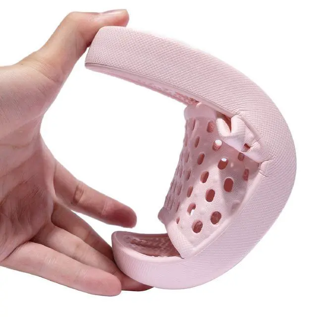 Alt view image 4 of 6 - Shower Shoes Women Quick Drying Non Slip College Dorm House Shower Sandals with Holes Pink Size 8