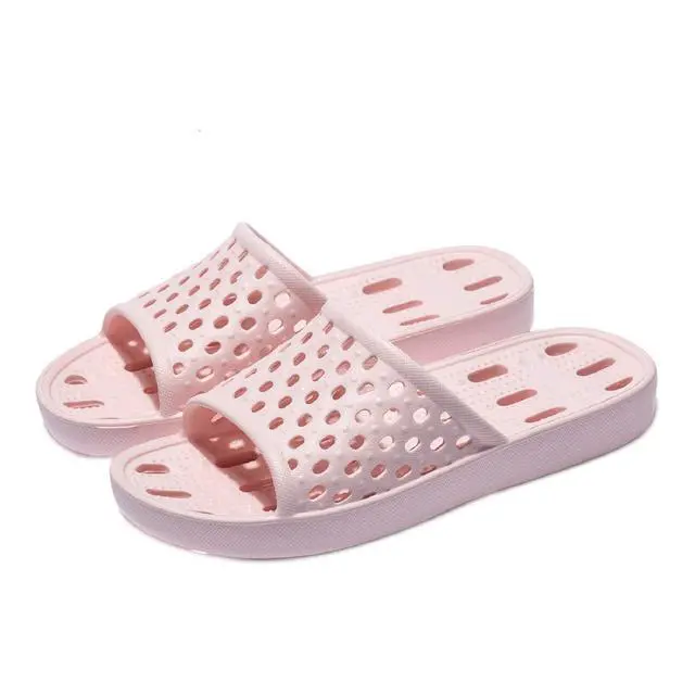 Alt view image 6 of 6 - Shower Shoes Women Quick Drying Non Slip College Dorm House Shower Sandals with Holes Pink Size 8