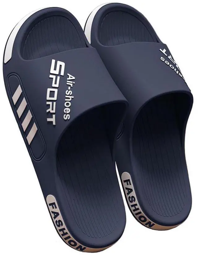 Main image of Men's Slides Sandals For Shower Bathroom Pool Beach, Non Slip Soft Comfort Eva Anti-Slip Slippers Home Shoes For Size 5-11.5 Men