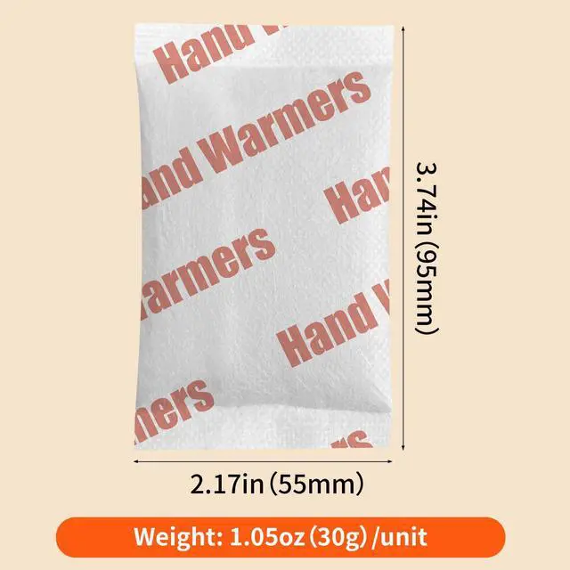Alt view image 3 of 7 - 10 Pack Hand Warmers Disposable - Up to 15 Hours of Heat - Super Long Lasting Air Activated Warmers, All Natural & Portable for Body, Hands & Toes - Odorless Hot Warmer Gifts for Winter Work