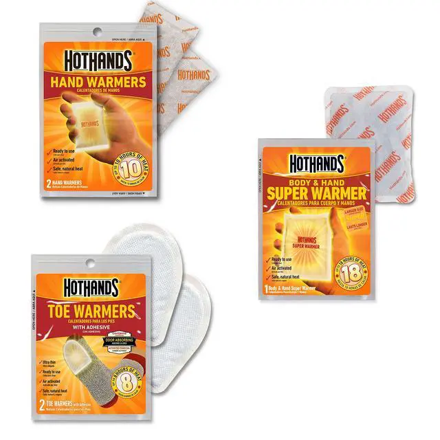 Alt view image 2 of 7 - Toe, Hand, & Body Warmer Variety Pack - Long Lasting Natural Odorless Air Activated Warmers