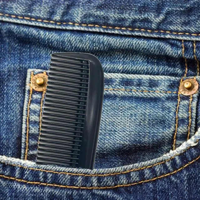 Alt view image 7 of 7 - GENTS (5 Pack) Pocket Comb Black Unbreakable Round Teeth Course Fine Pocket Beard & Mustache Combs for Men's Hair | Sideburns Travel-Friendly Symmetry, Friendly Birthday Gifts Peines para Cabello