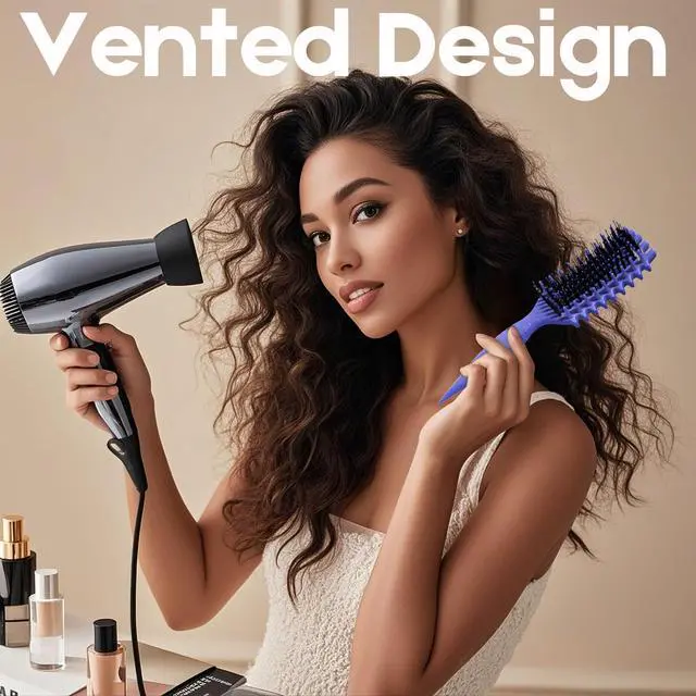 Alt view image 7 of 7 - Curly Hair Brush Candybrush Curl Defining Brush for Detangling Shaping and Defining Curls for Women, Men, Wet & Dry Hair (Purple)