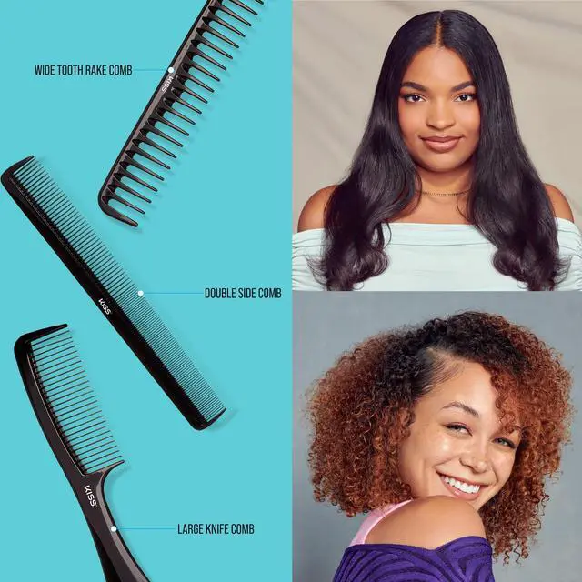 Alt view image 6 of 7 - KISS Professional 10-pc Comb Set-Detangle & Style Assortment