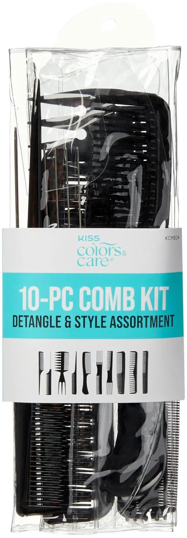 Main image of KISS Professional 10-pc Comb Set-Detangle & Style Assortment