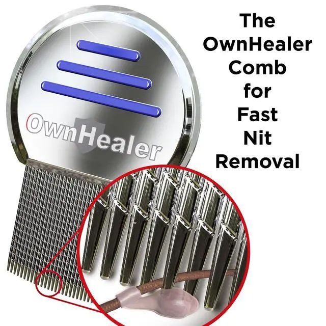 Alt view image 2 of 6 - Professional Lice Comb Kit - for Lice, Nits, and Dandruff Removal. Quick Results for Head Lice Treatment - Suitable for All Hair Types. Peine para piojos y liendres.