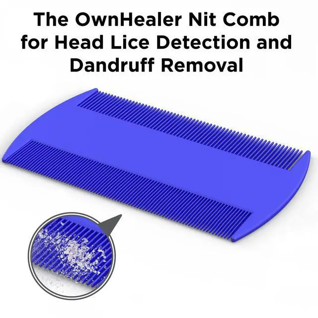 Alt view image 4 of 6 - Professional Lice Comb Kit - for Lice, Nits, and Dandruff Removal. Quick Results for Head Lice Treatment - Suitable for All Hair Types. Peine para piojos y liendres.