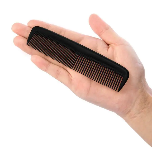 Alt view image 4 of 6 - 12 Pieces Hair Combs Set Pocket Plastic Fine Tooth Dressing Comb for Women and Men, Peines Para Cabello(Black)