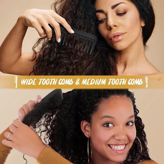 Alt view image 2 of 7 - Professional Combs Set for Natural Black Curly Hair for Ladies