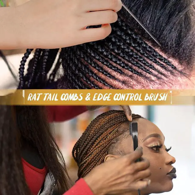 Alt view image 4 of 7 - Professional Combs Set for Natural Black Curly Hair for Ladies
