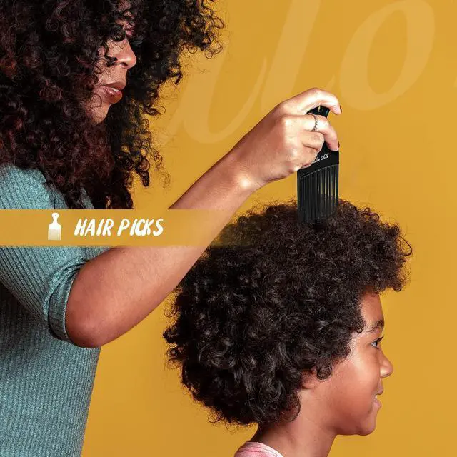 Alt view image 5 of 7 - Professional Combs Set for Natural Black Curly Hair for Ladies