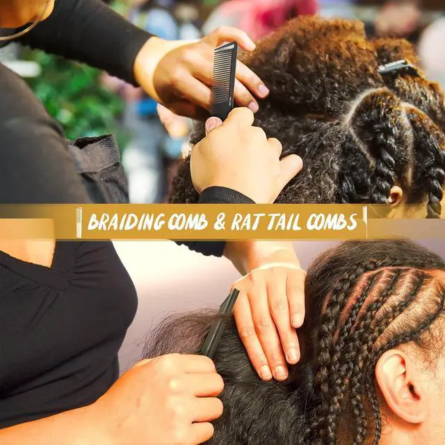Alt view image 3 of 7 - Professional Combs Set for Natural Black Curly Hair for Ladies