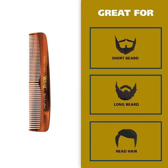 Alt view image 4 of 7 - Handcrafted Beard, Mustache & Hair Pocket Comb for Men's Grooming