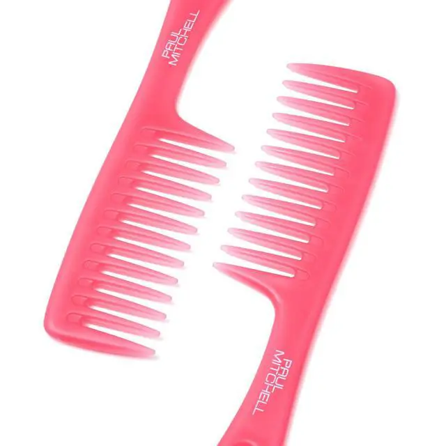 Alt view image 5 of 7 - Detangler Comb, Wide Tooth Comb Detangles Wet or Dry Hair, Guava Pink