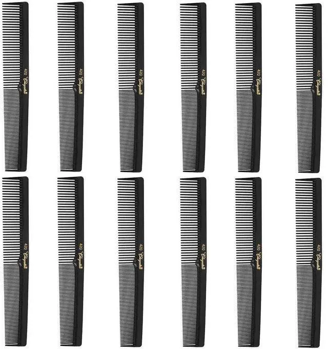 Main image of Cleopatra 420 7" Flat Square Back Barber Hair Comb (12 Pack)
