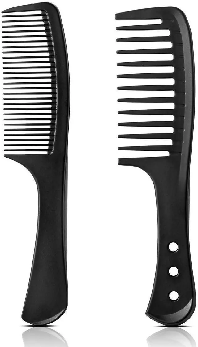 Main image of 2-Pack Professional Comb Set - Wide + Fine Tooth