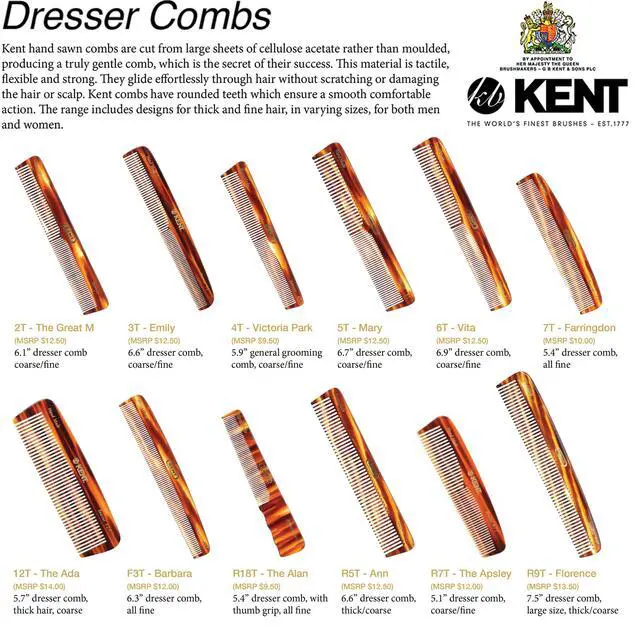 Alt view image 7 of 7 - 12T Wide Tooth Detangling Comb - Handmade Pocket Comb for Thick, Curly, and Wavy Hair, Large Tooth for Grooming Hair, Beard, and Mustache - Saw-Cut and Hand Polished