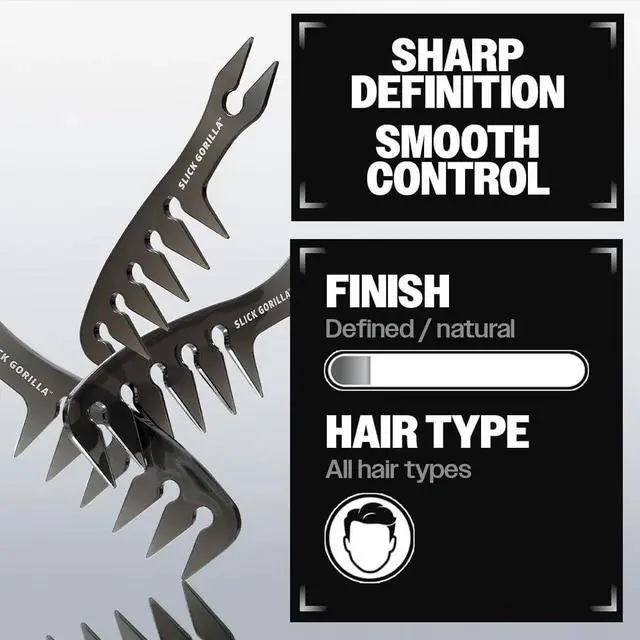 Alt view image 4 of 6 - Texture Comb for Men and Women, Wide Tooth Hair Styling Comb
