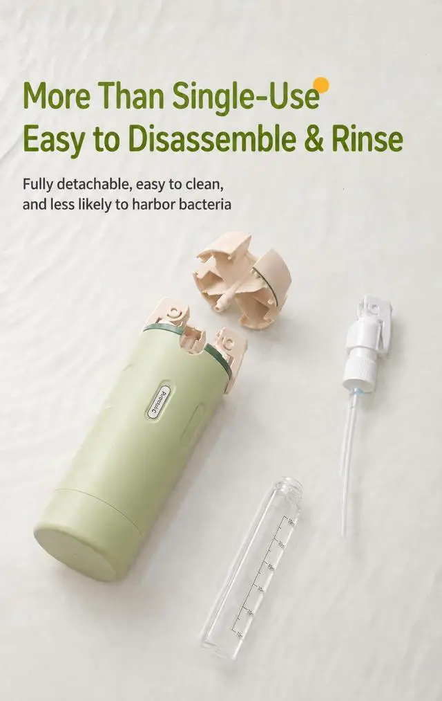 Alt view image 5 of 7 - 4-in-1 Detachable Travel Dispenser Bottles Set Foldable Pump Leak-Proof, Carry-On Compliant 30ml/1OZ Refillable Containers for Shampoo Lotion Body Wash with Protective Case