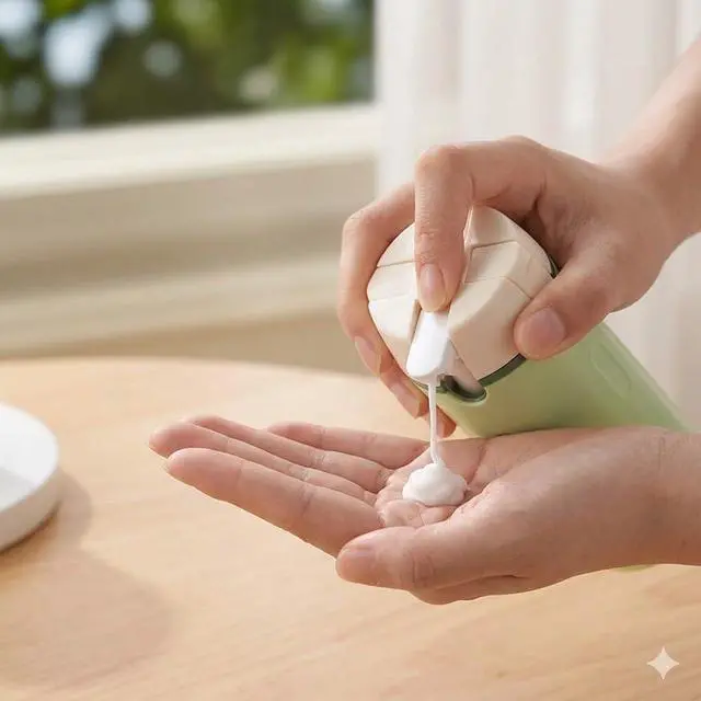 Alt view image 6 of 7 - 4-in-1 Detachable Travel Dispenser Bottles Set Foldable Pump Leak-Proof, Carry-On Compliant 30ml/1OZ Refillable Containers for Shampoo Lotion Body Wash with Protective Case