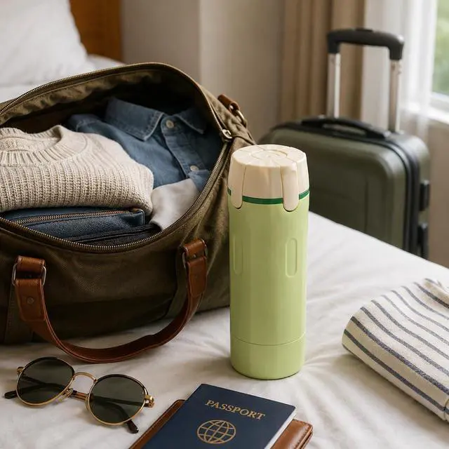 Alt view image 7 of 7 - 4-in-1 Detachable Travel Dispenser Bottles Set Foldable Pump Leak-Proof, Carry-On Compliant 30ml/1OZ Refillable Containers for Shampoo Lotion Body Wash with Protective Case