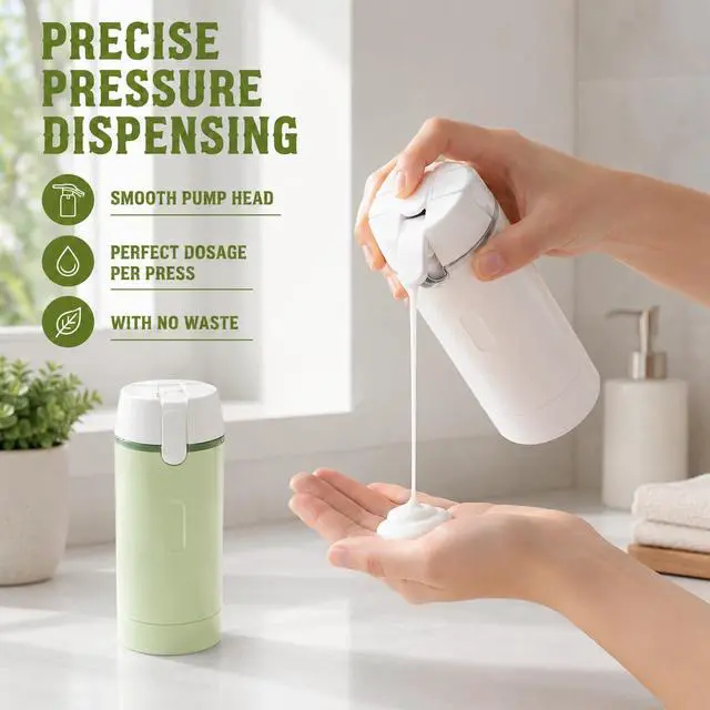 Alt view image 4 of 6 - 4-in-1 Travel Dispenser Bottles, 4-Pack 1 oz Refillable Toiletry Set