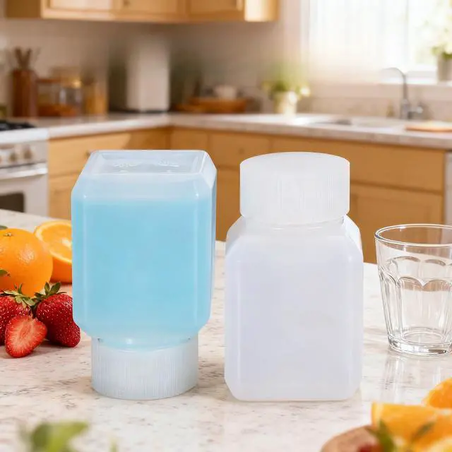 Alt view image 2 of 7 - 1oz/30ml Leak Proof Plastic Bottles with Caps for Liquids Sample, Reusable Small Bottles Containers for Travel, Camping and Hiking (Translucent, 10 Pcs)