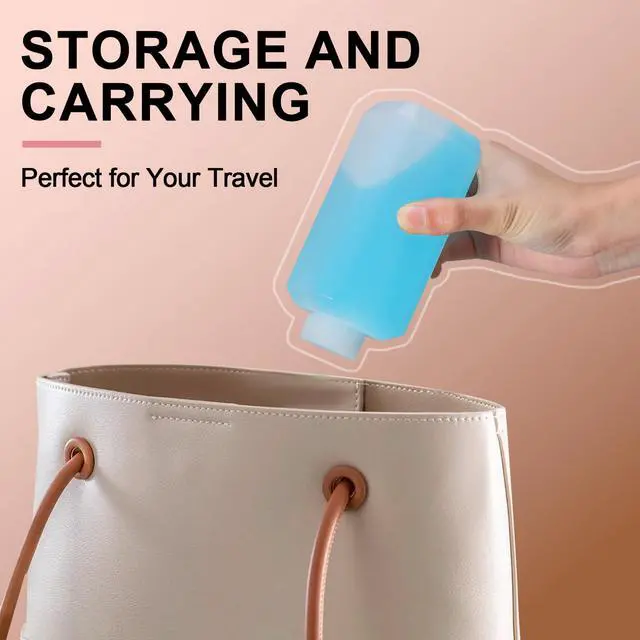 Alt view image 6 of 7 - 1oz/30ml Leak Proof Plastic Bottles with Caps for Liquids Sample, Reusable Small Bottles Containers for Travel, Camping and Hiking (Translucent, 10 Pcs)