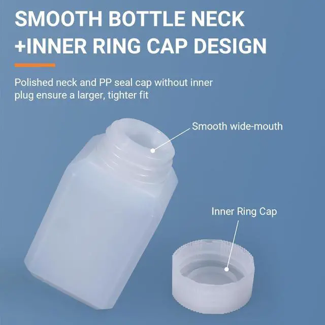 Alt view image 7 of 7 - 1oz/30ml Leak Proof Plastic Bottles with Caps for Liquids Sample, Reusable Small Bottles Containers for Travel, Camping and Hiking (Translucent, 10 Pcs)