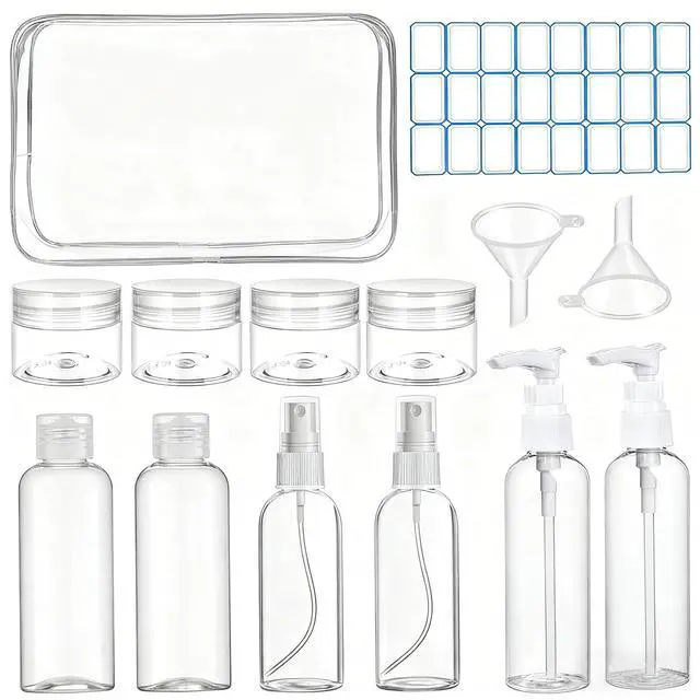 Alt view image 2 of 7 - 14 Pack Travel Bottles Set for Toiletries TSA Approved