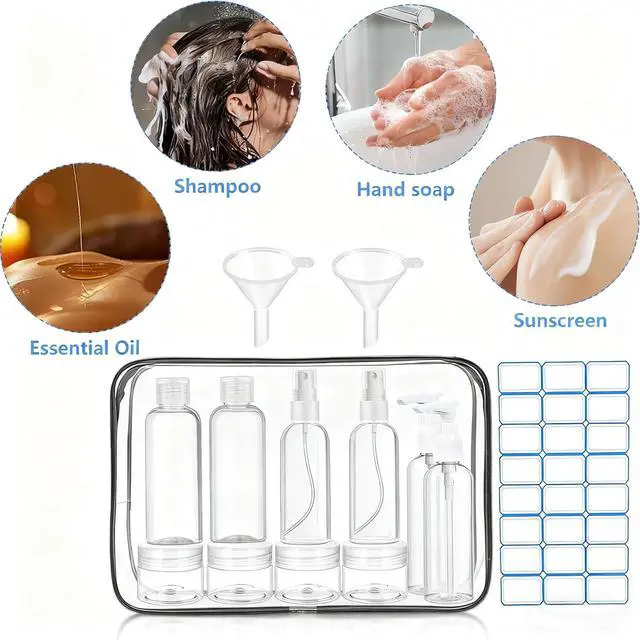 Alt view image 6 of 7 - 14 Pack Travel Bottles Set for Toiletries TSA Approved