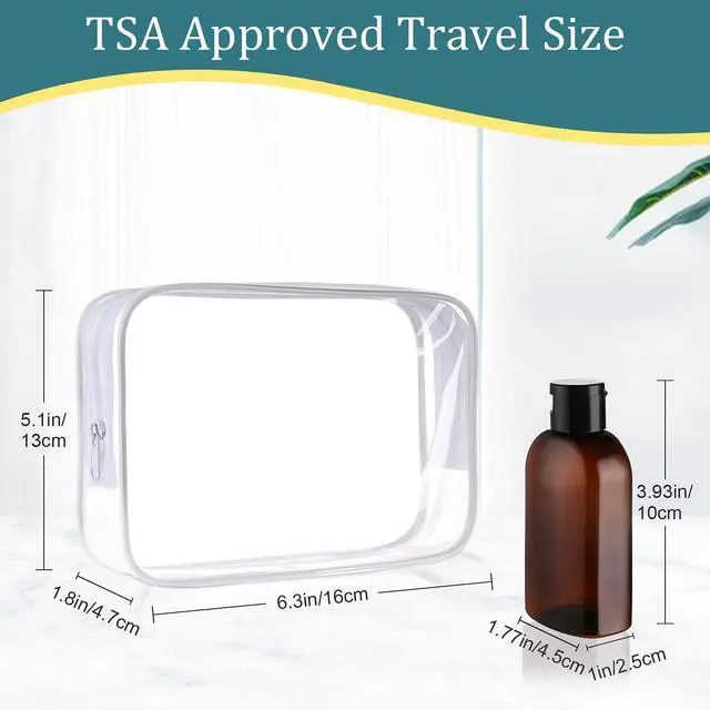 Alt view image 2 of 6 - 4 Pack 3.4 oz Preprinted Travel Bottles for Toiletries