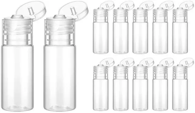 Main image of 12 Piece 15ml/0.5oz Small Travel Tube Bottles Travel Size Make up Sample Containers Leak Proof Clear Plastic Mini Cosmetic Bottles Refillable Empty Lotion Squeeze Bottle for Liquid Toiletries Cosmetic
